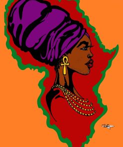LADY AFRICA POSTER PRINT