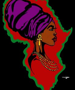 LADY AFRICA CANVAS PRINT