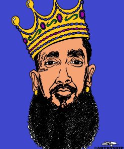 NIPSEY HUSSLE CROWN POSTER PRINT
