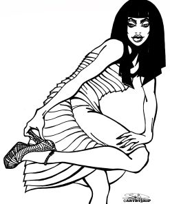 WOMEN FASHION FILE BLACK & WHITE POSTER PRINT