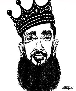 NIPSEY HUSSLE CROWN PRINT