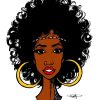 AFRO FUNK WOMAN CANVAS PRINTS