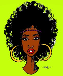 AFRO FUNK WOMAN POSTER PRINT