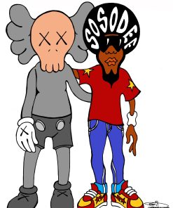 AFROMAN & KAWS POSTER PRINT