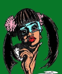 LEFT EYE NEW ROLLED CANVAS PRINTS