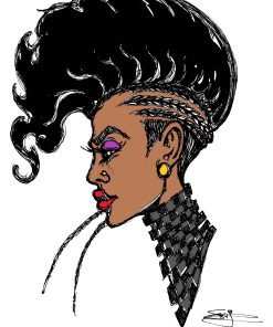 LADY MO HAWK NEW ROLLED CANVAS PRINTS