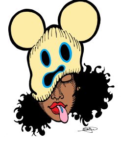 MOUSE EARS SCULLY POSTER OR ROLLED CANVAS PRINTS