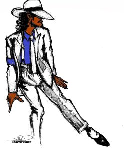 MJ MOON WALKER CANVAS PRINT