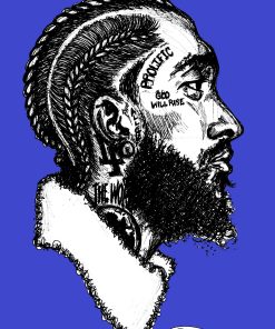 NIPSEY HUSSLE SIDE VIEW POSTER PRINT