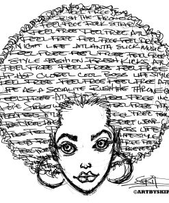 FEEL FREE GRAFFITI SERIES POSTER PRINT