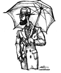 MEN FASHION FILE BLACK & WHITE POSTER PRINT