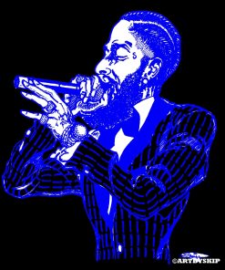 NIPSEY HUSSLE MIC PRINT