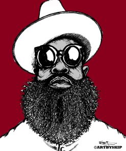 BLACK THOUGHT POSTER PRINT