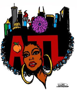 ATL AFRO CITY POSTER PRINT