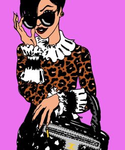 LEOPARD PRINT ART POSTER OR ROLLED CANVAS PRINT