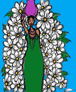 FLOWERS, DRESS AND POT CANVAS PRINTS