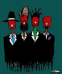 GENTLEMAN SPRAY TOP GANGSTAS POSTER PRINT