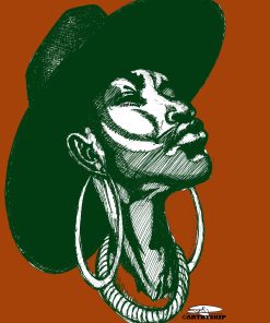 SOUL SISTER WITH HOOPS POSTER PRINT