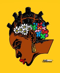 TWIST AND FLOWERS POSTER PRINT