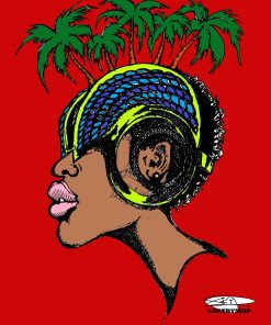 PALM TREES ON MY MIND POSTER PRINT