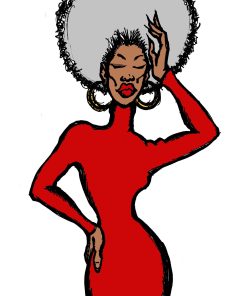 AFRO HIGH FASHION FUNK POSTER PRINT