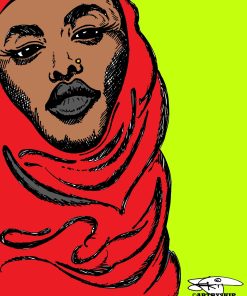 HEAD SCRAF OUTLINE POSTER PRINT