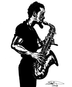 THE JAZZ MANN POSTER PRINT