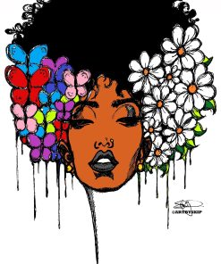 FRO AND BUTTER FLIES 2 NEW ROLLED CANVAS PRINTS