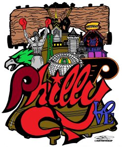 PHILLY :: POSTER OR ROLLED CANVAS PRINTS